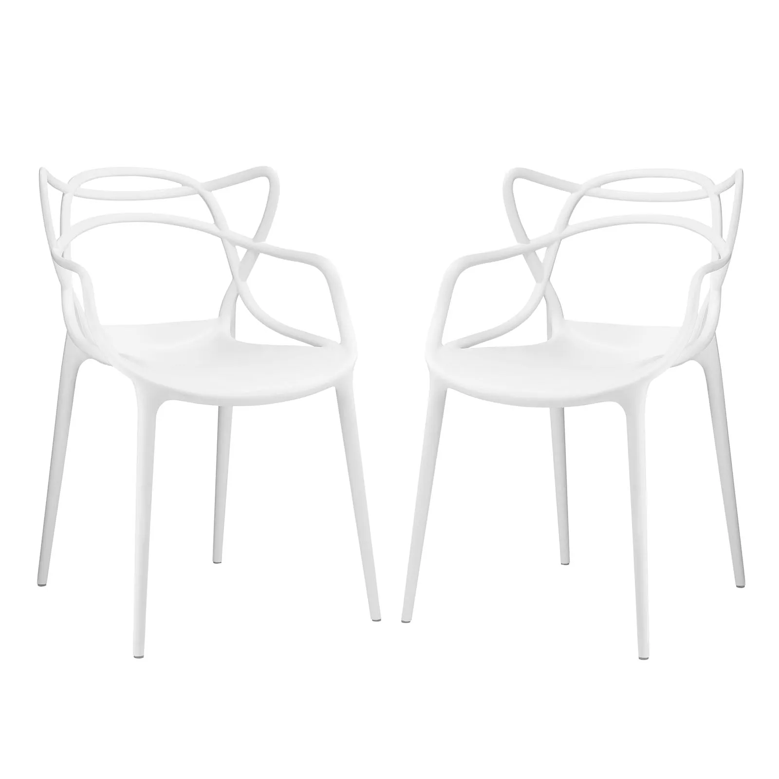 Entangled Dining Set Set of 2 White EEI-2347-WHI-SET