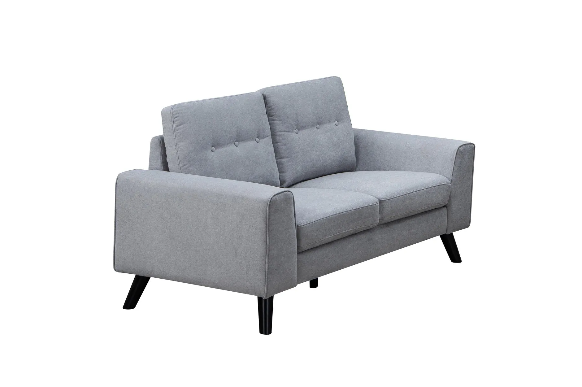 Evelyn Mid-Century Light Grey Living Set