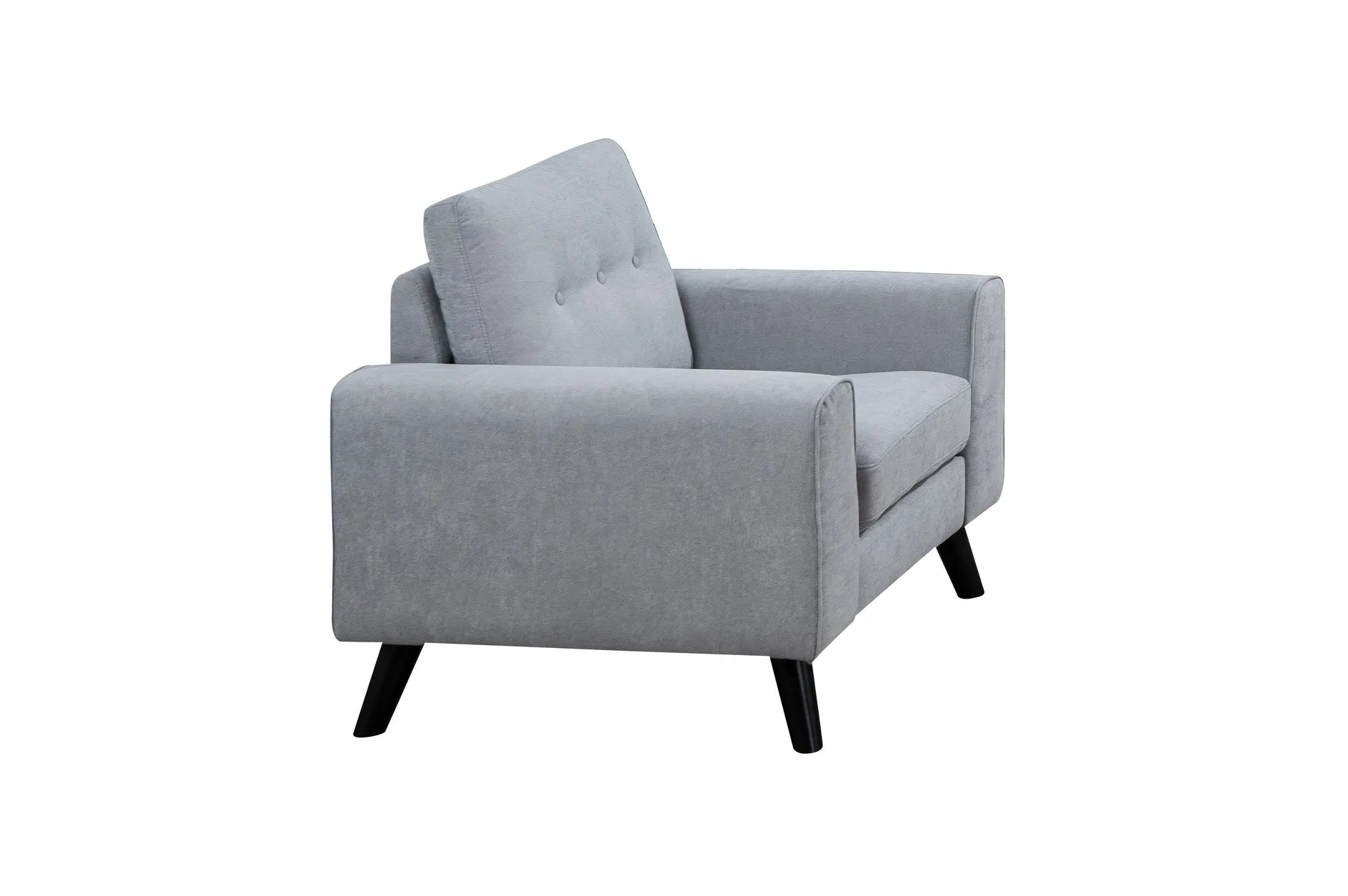 Evelyn Mid-Century Light Grey Living Set