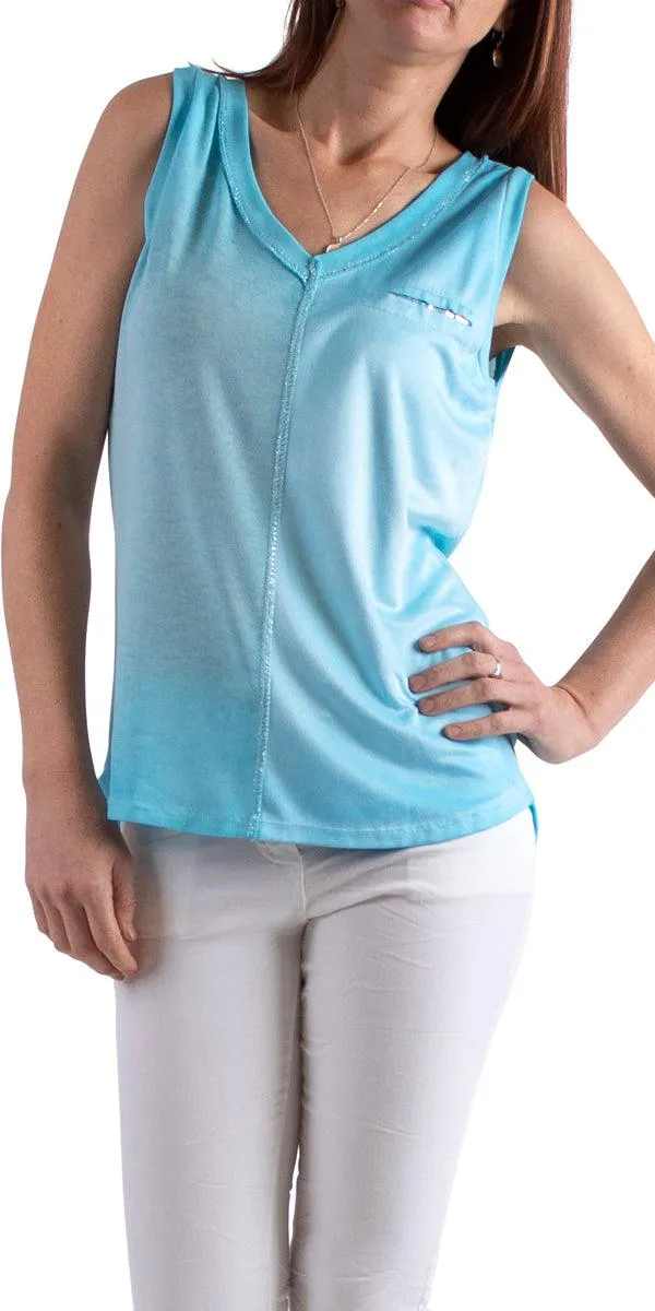 Ferno V-Neck Two Tone Tank