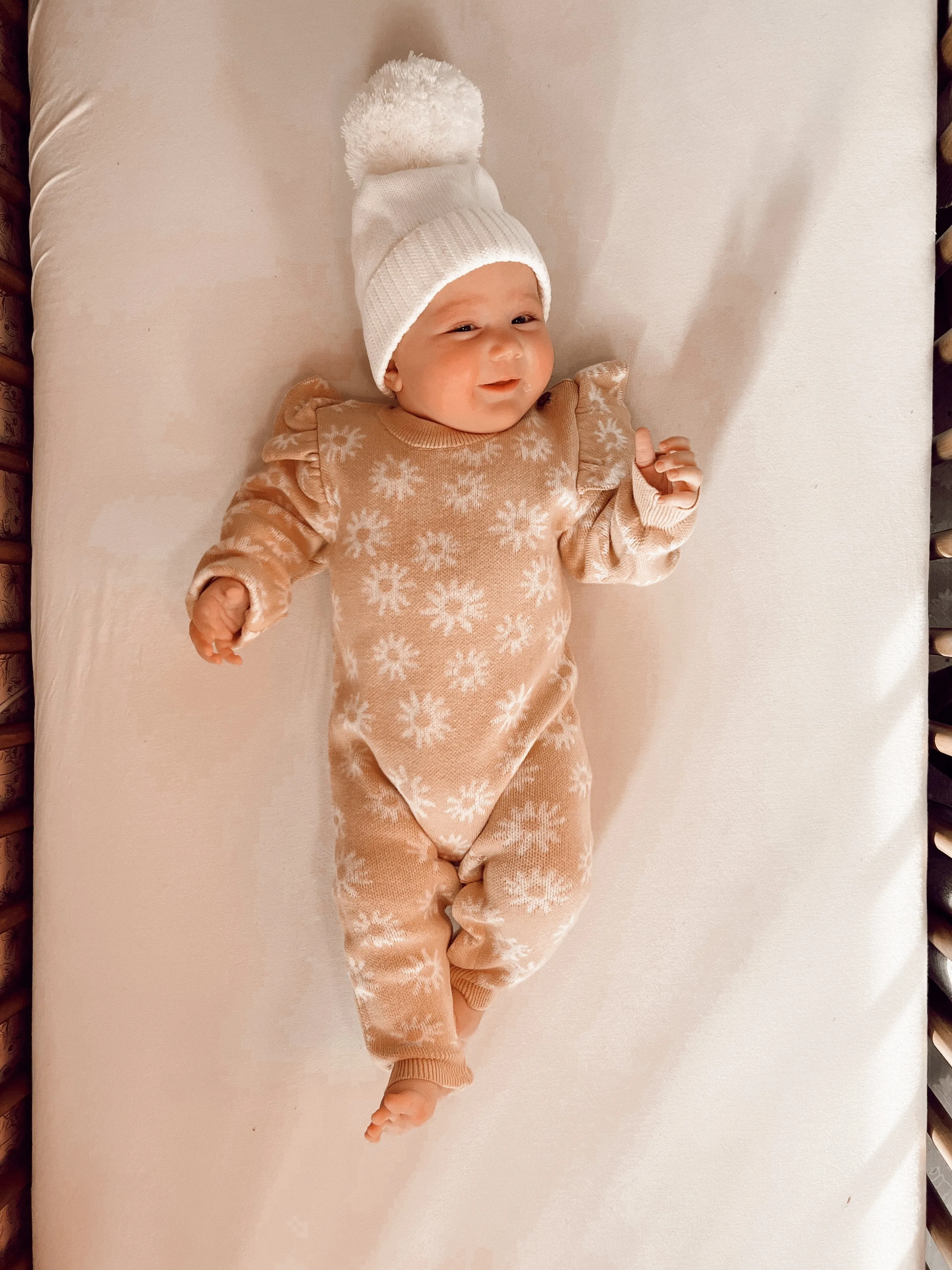 Floral Jacquard Baby Jumpsuit