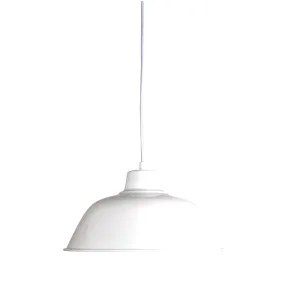 FORGE 300 Retro Industrial Pendant White