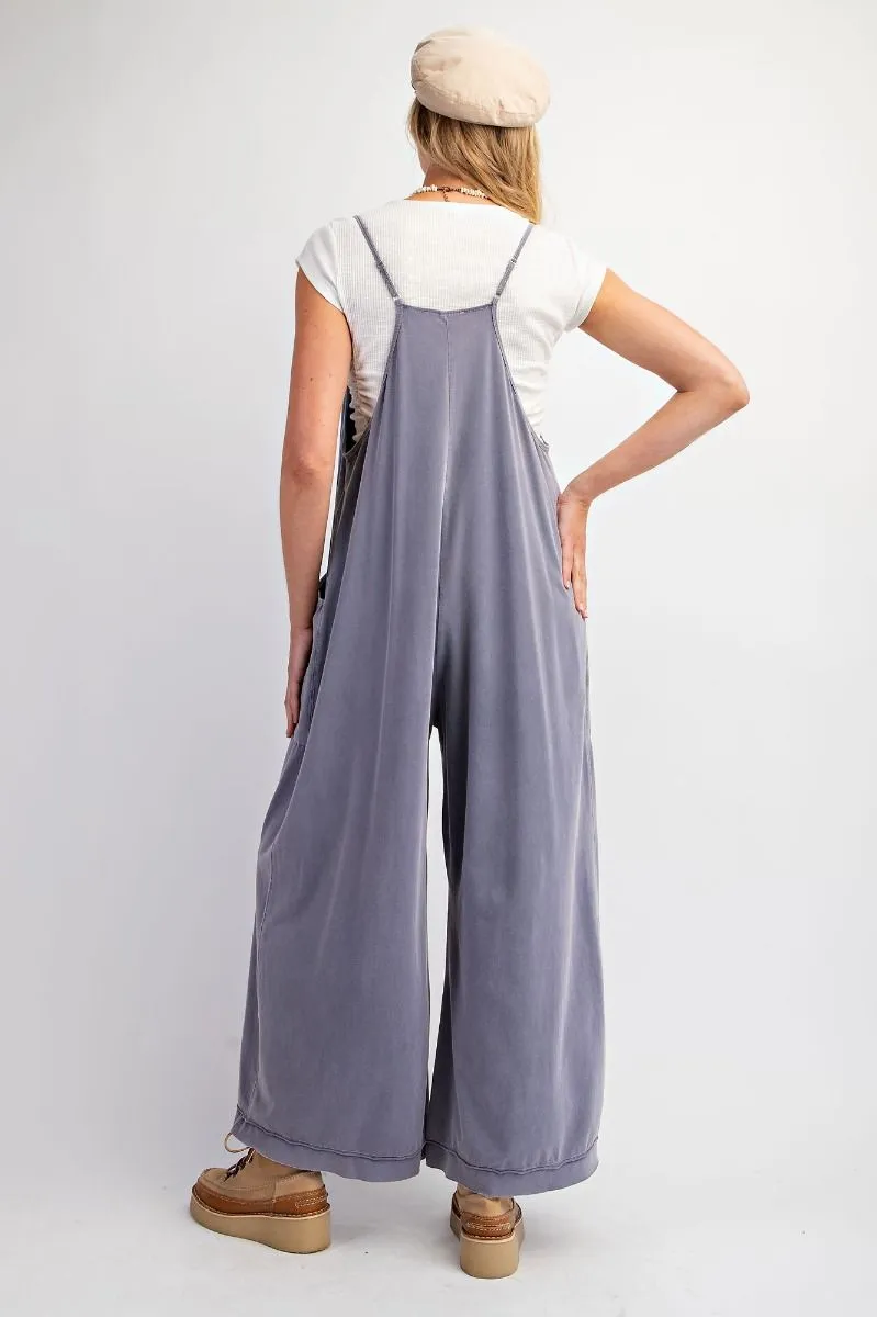 Free Spirit Wide Leg Jumpsuit - Crown Blue