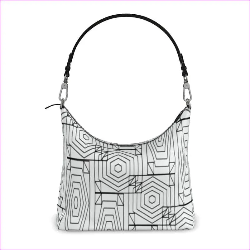 Geode Authentic Leather Square Hobo Bag