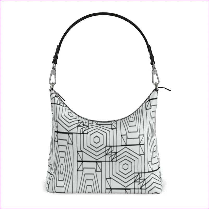 Geode Authentic Leather Square Hobo Bag