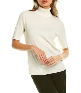 Half Sleeve Turtleneck Anne White