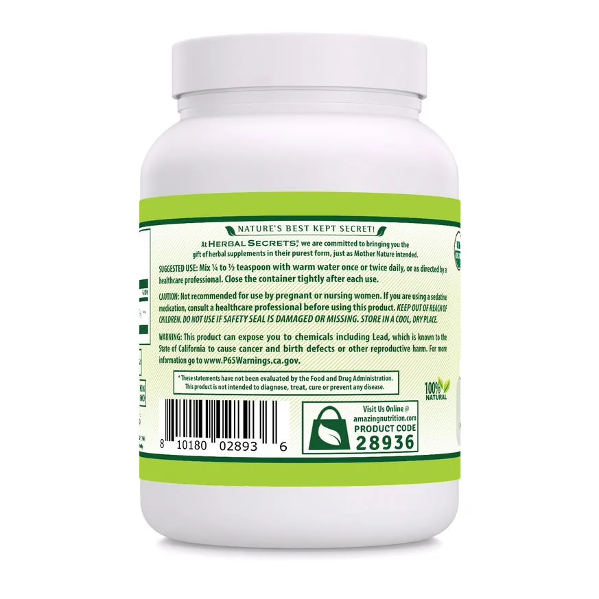 Herbal Secrets Ashwagandha Powder | 16 Oz | 2 Grams per Serving | 227 Servings | USDA Organic