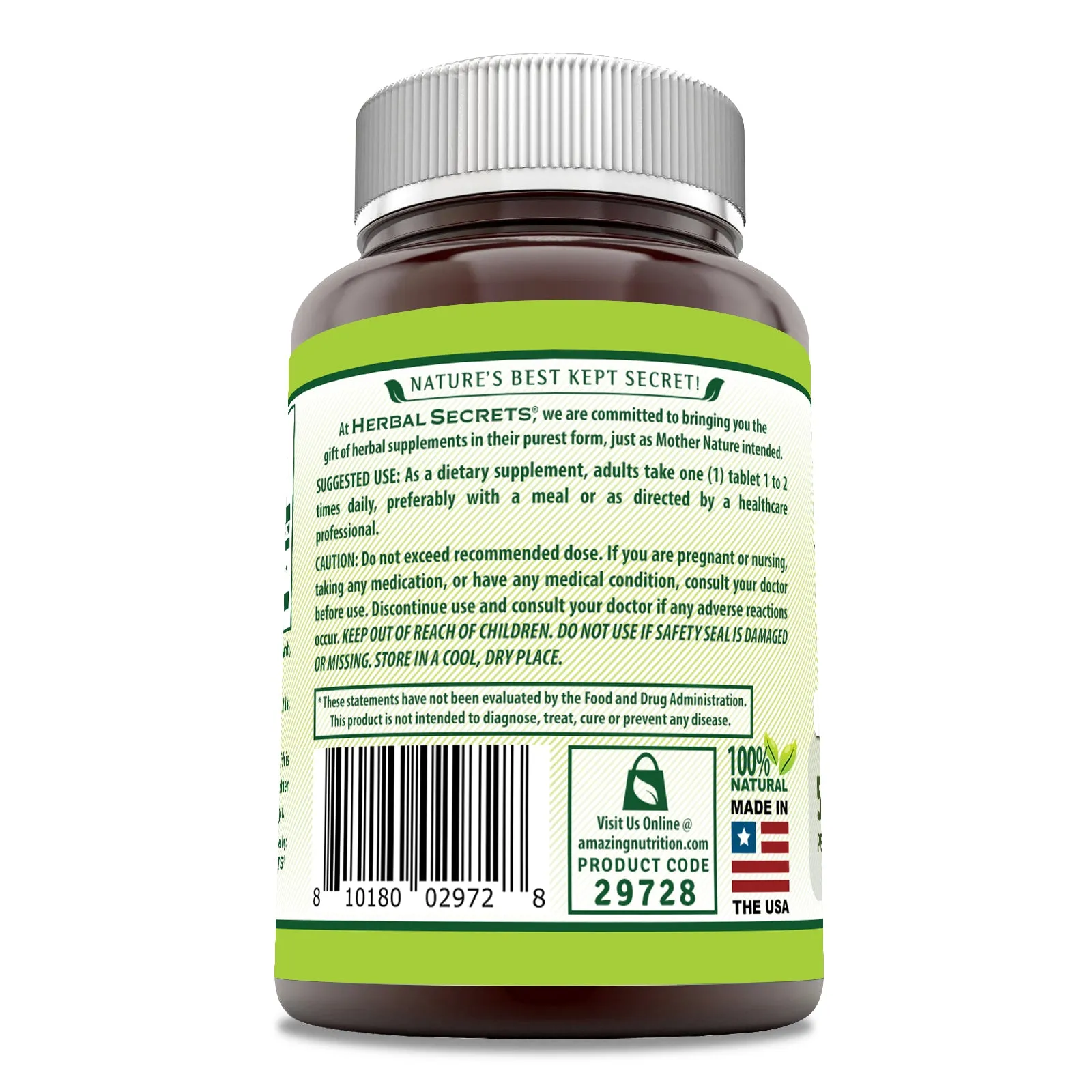 Herbal Secrets Maca | 500 Mg | 120 Tablets