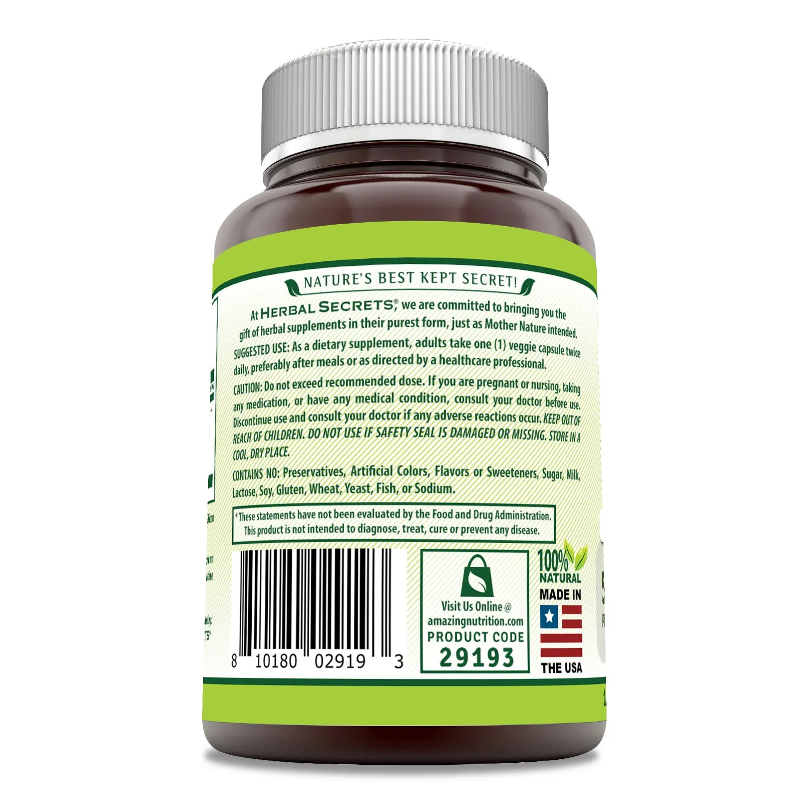 Herbal Secrets Triphala | 500 Mg | 120 Veggie Capsules