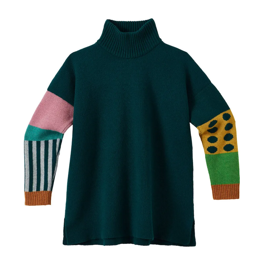 Hettie Turtleneck Jumper - Green