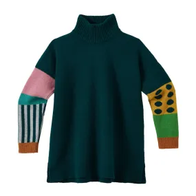 Hettie Turtleneck Jumper - Green