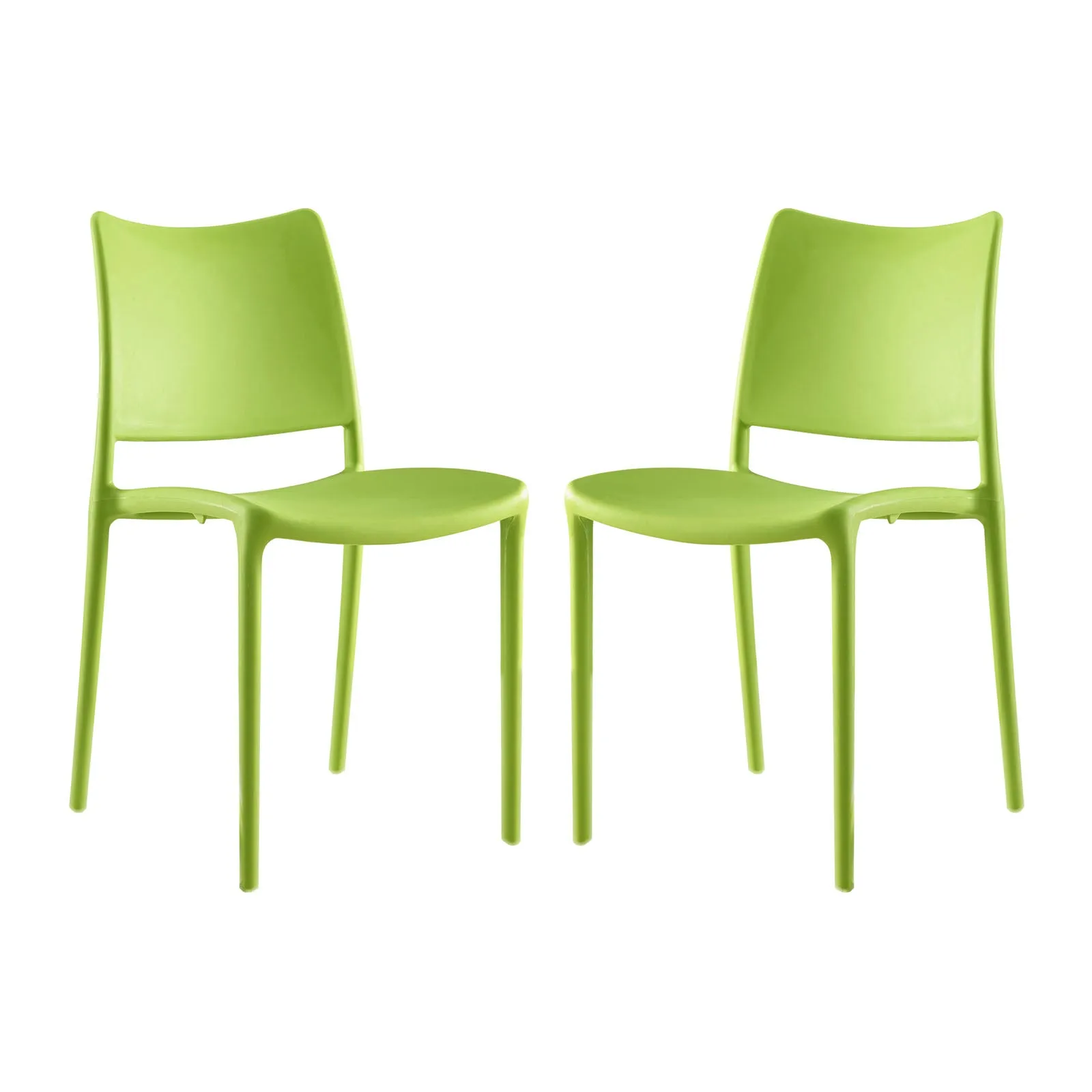 Hipster Dining Side Chair Set of 2 Green EEI-2424-GRN-SET