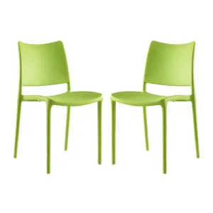 Hipster Dining Side Chair Set of 2 Green EEI-2424-GRN-SET