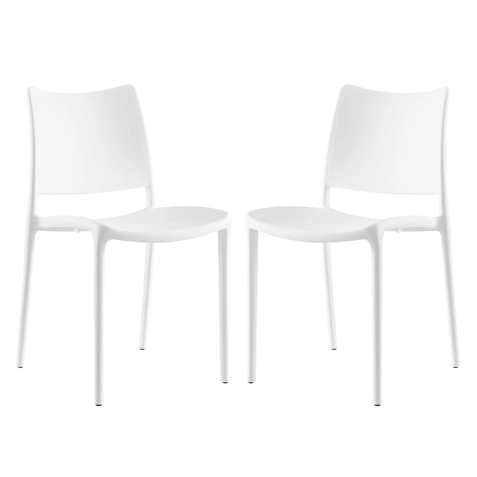 Hipster Dining Side Chair Set of 2 White EEI-2424-WHI-SET