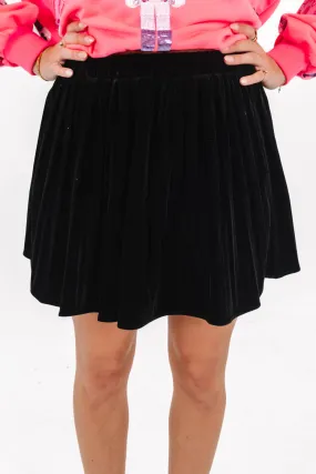 Holly Jolly Feeling Skirt - Black