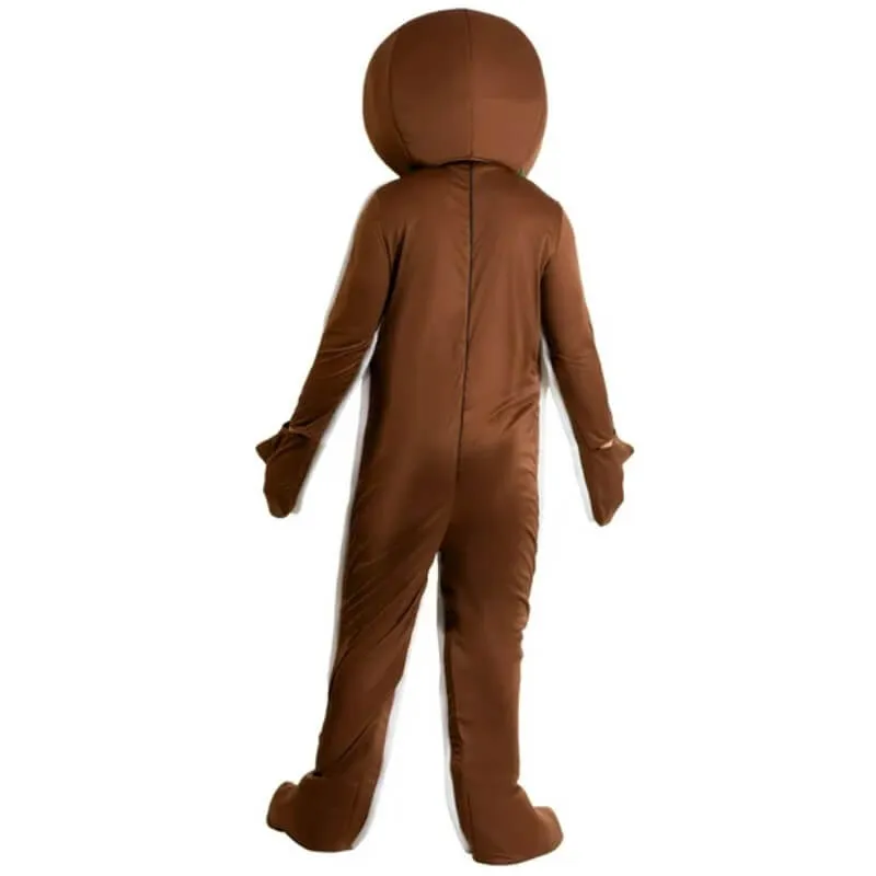 Iced Gingerbread Man Costume Aults Fun Christmas One Piece Jumpsuit