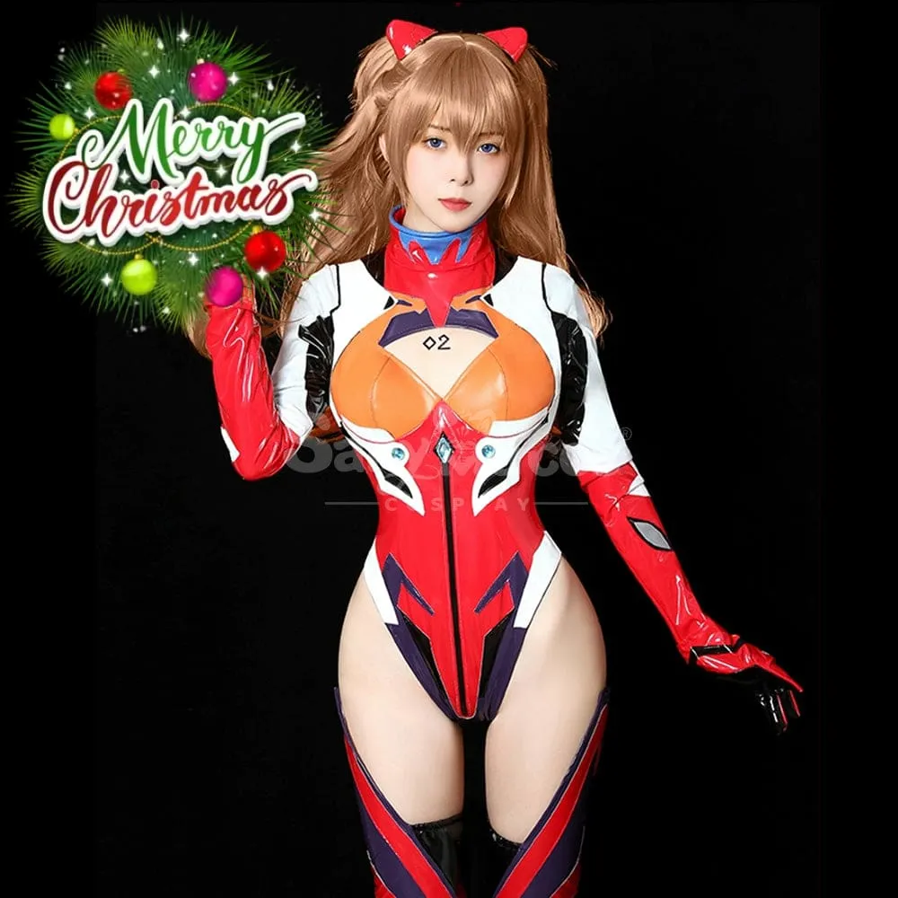 【In Stock】Anime Rebuild of Evangelion Cosplay Asuka Langley Soryu Battlesuit Cosplay Costume