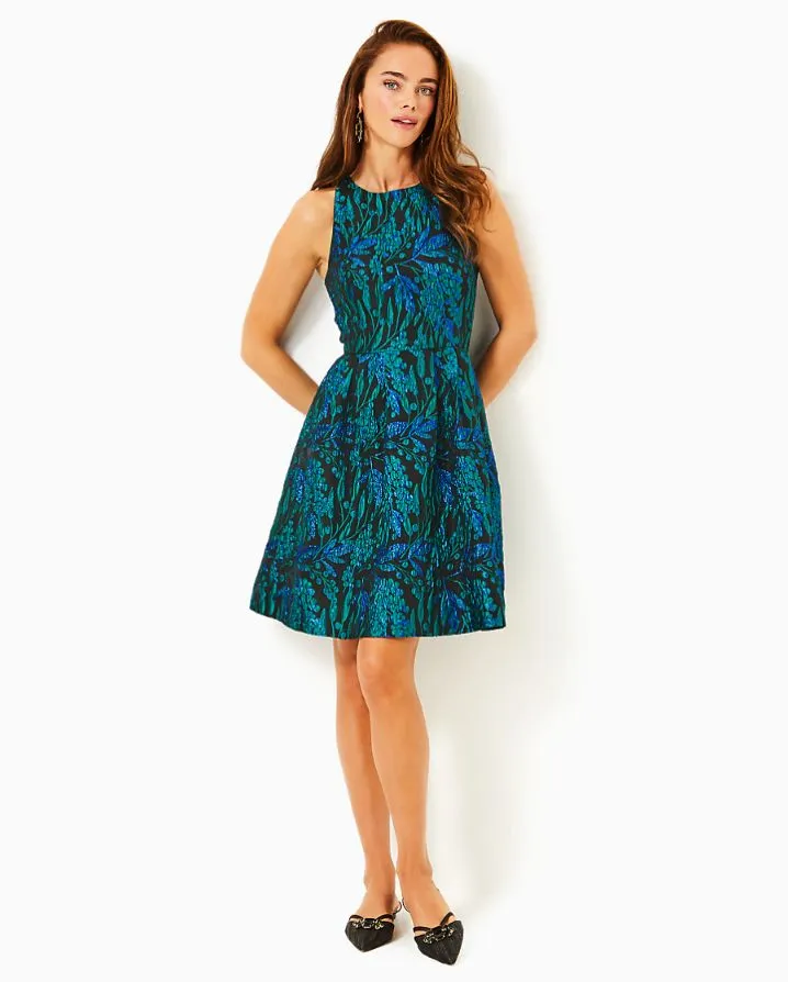 JOLLIAN BROCADE DRESS