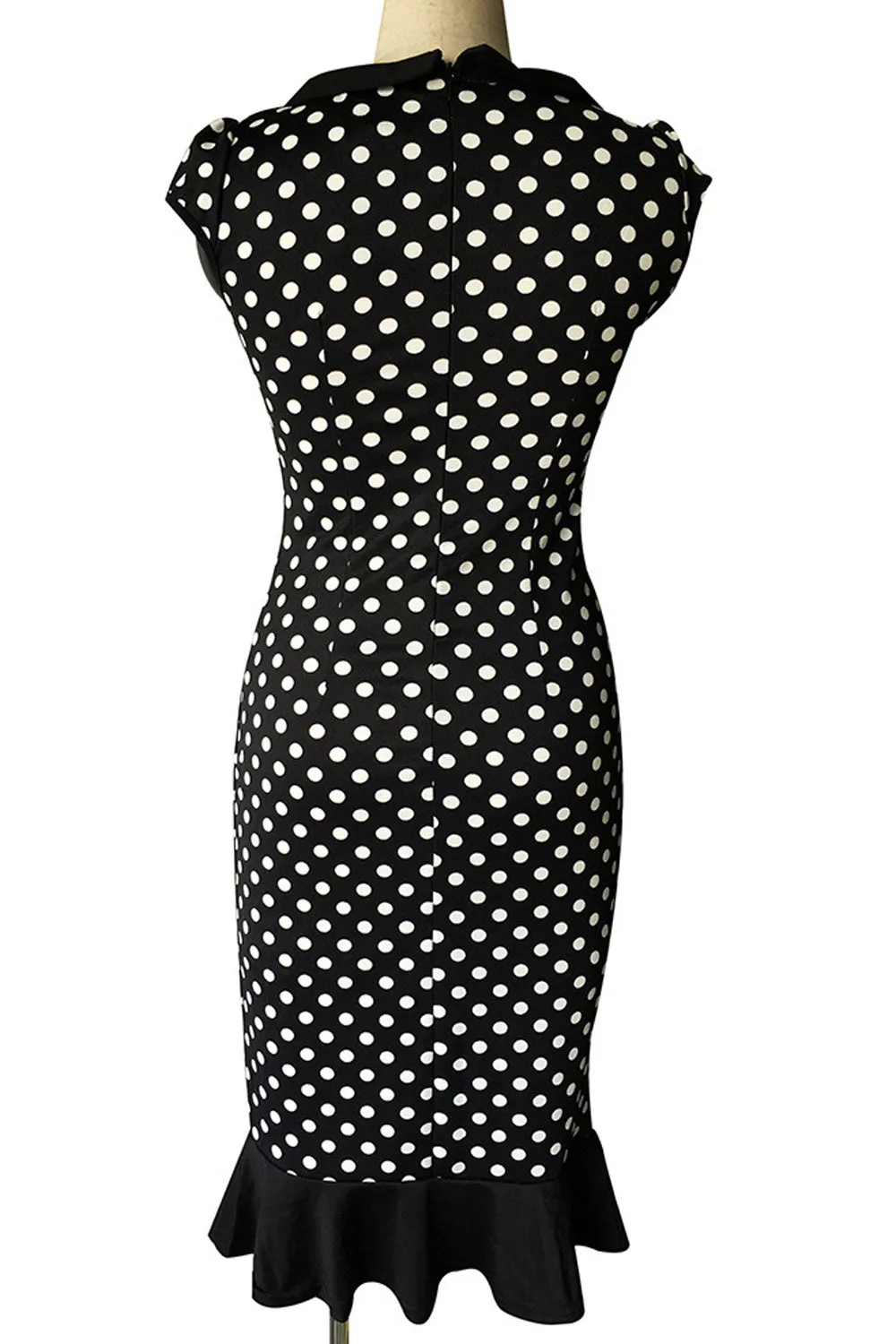 Ketty More Women Cup  Sleeves Plaid  Pattern Pencil Dress-KMWD369