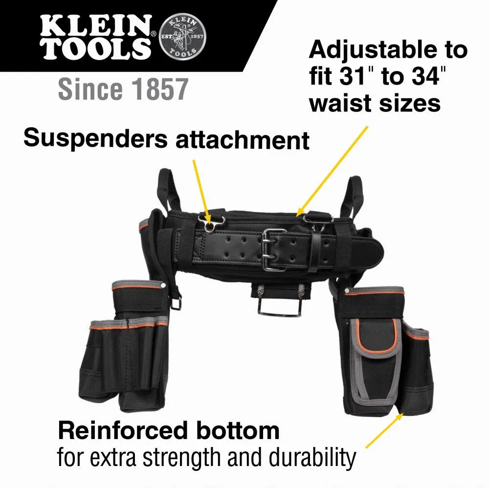 Klein 55427 Tradesman Pro Electrician's Tool Belt, Medium