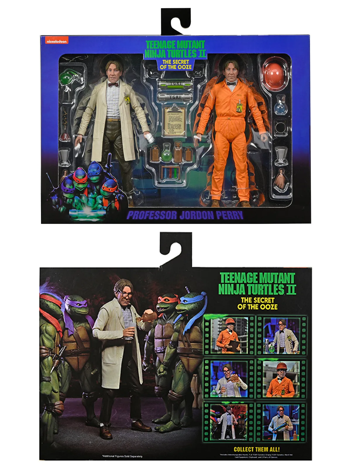 Lab Coat Professor Perry & Hazmat Suit Professor Perry - 7" Scale Action Figures - Teenage Mutant Ninja Turtles 2: The Secret of the Ooze - NECA Collectibles