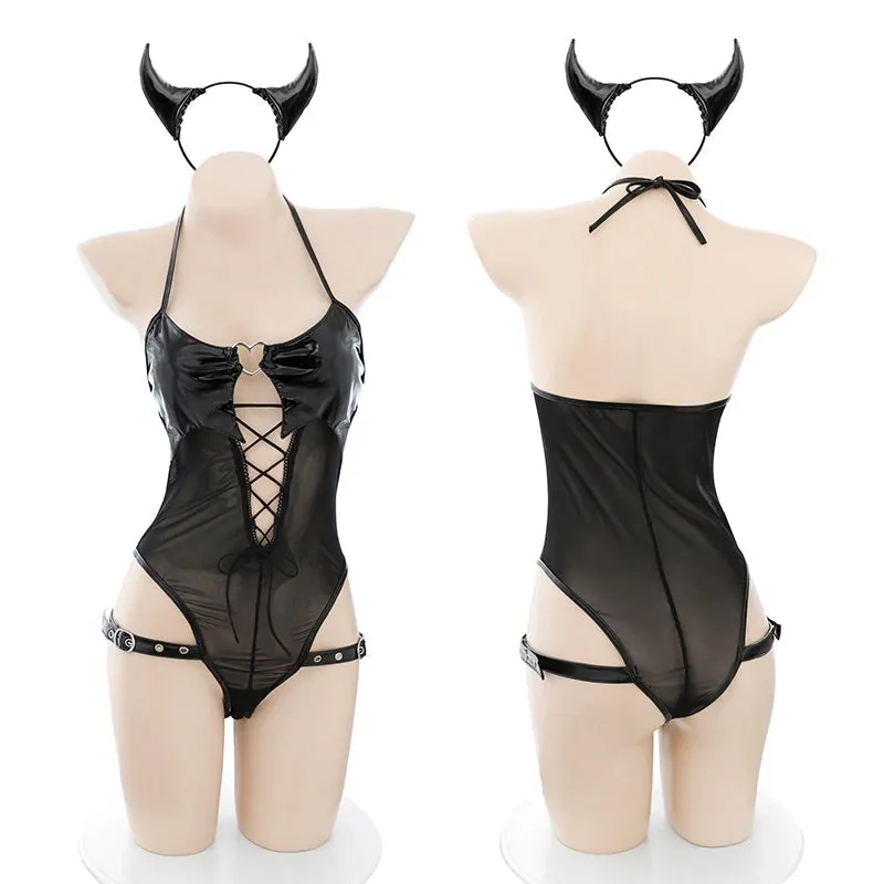 Latex Peekaboo Bodysuit