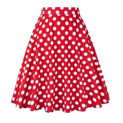 Leopard Print High Waist Skirt Pleated Women Flared Runway Midi Skirt Fashion Cotton Swing Rockabilly Party Skirts Gothic