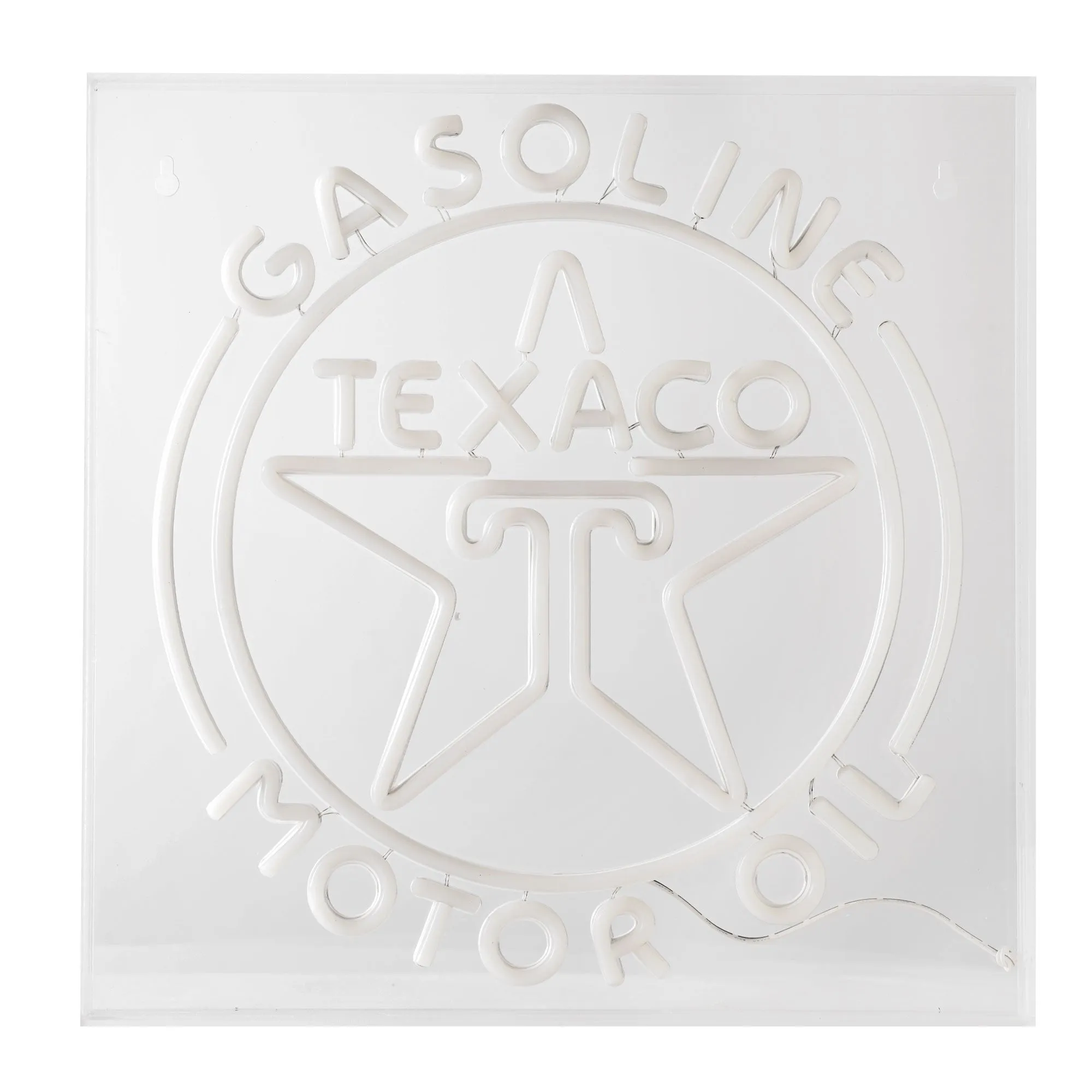 Licensed Texaco Gasoline Motor Oil Acrylic LED Wall Decor Sign  - 16" x 16"