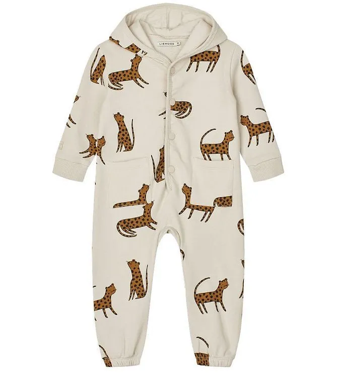 Liewood Topeka Printed Sweat Jumpsuit Leopard / Sandy