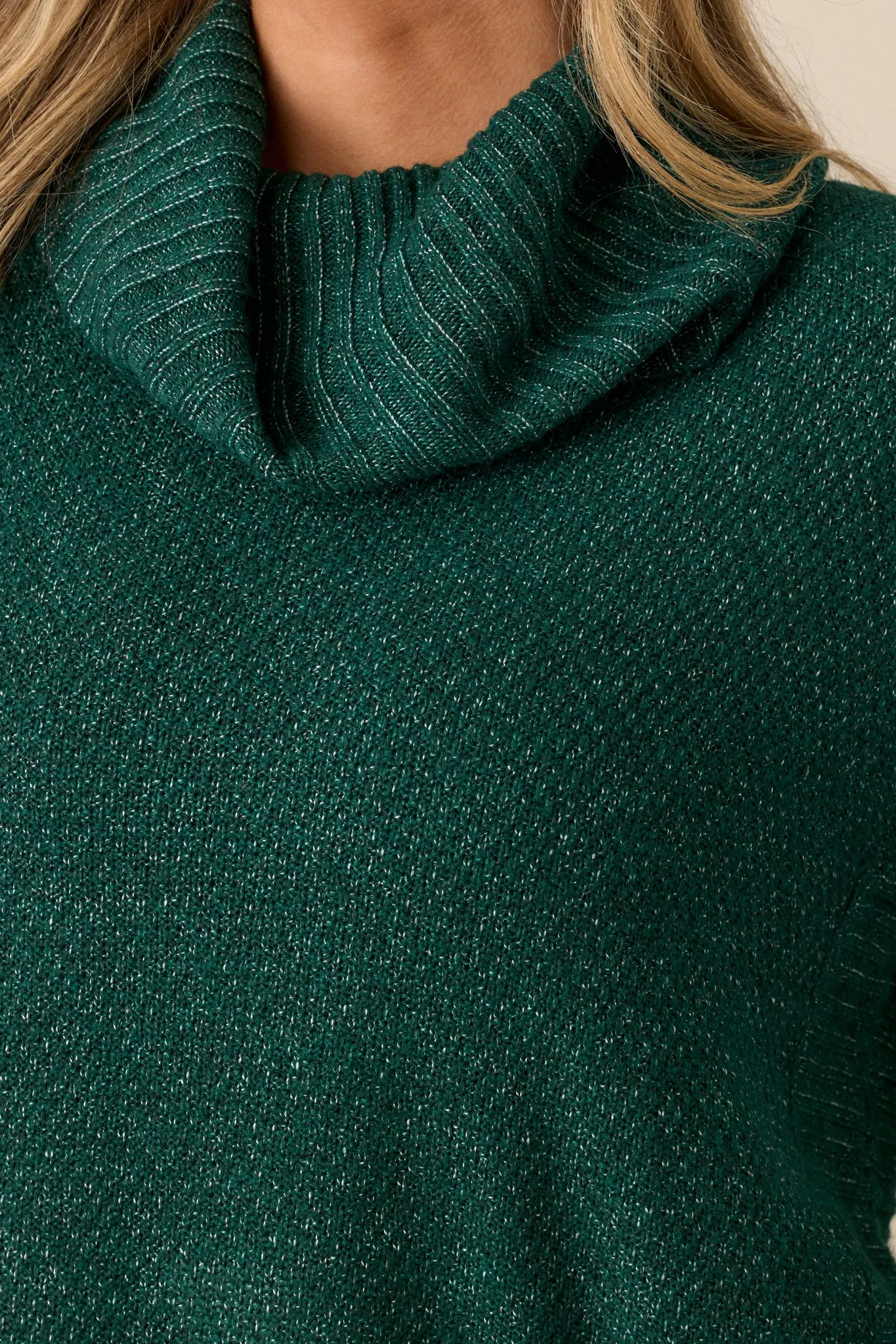 Living Right Hunter Green Sweater