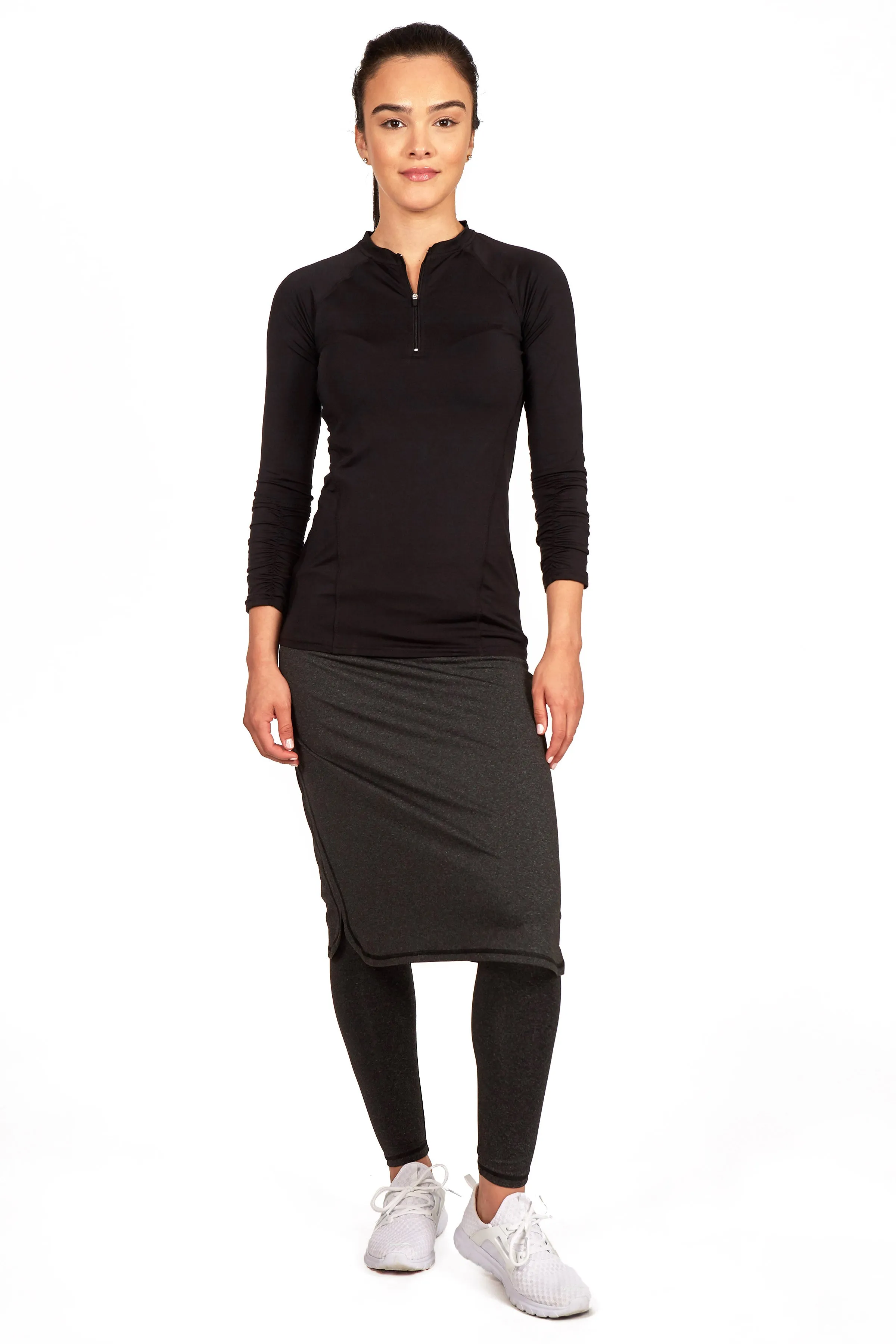 Long ShirtTail Snoga - Black Heather