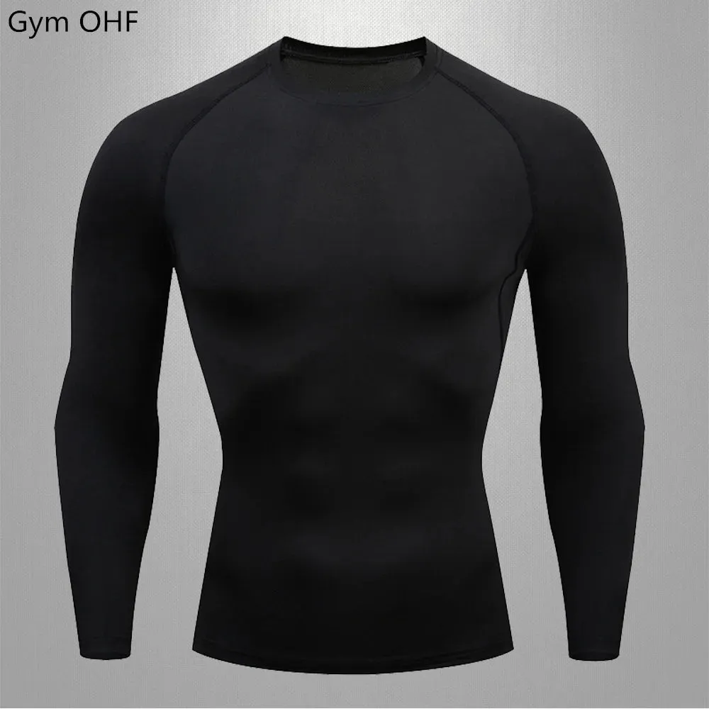 Men's Compression Long Sleeve Running T-Shirt