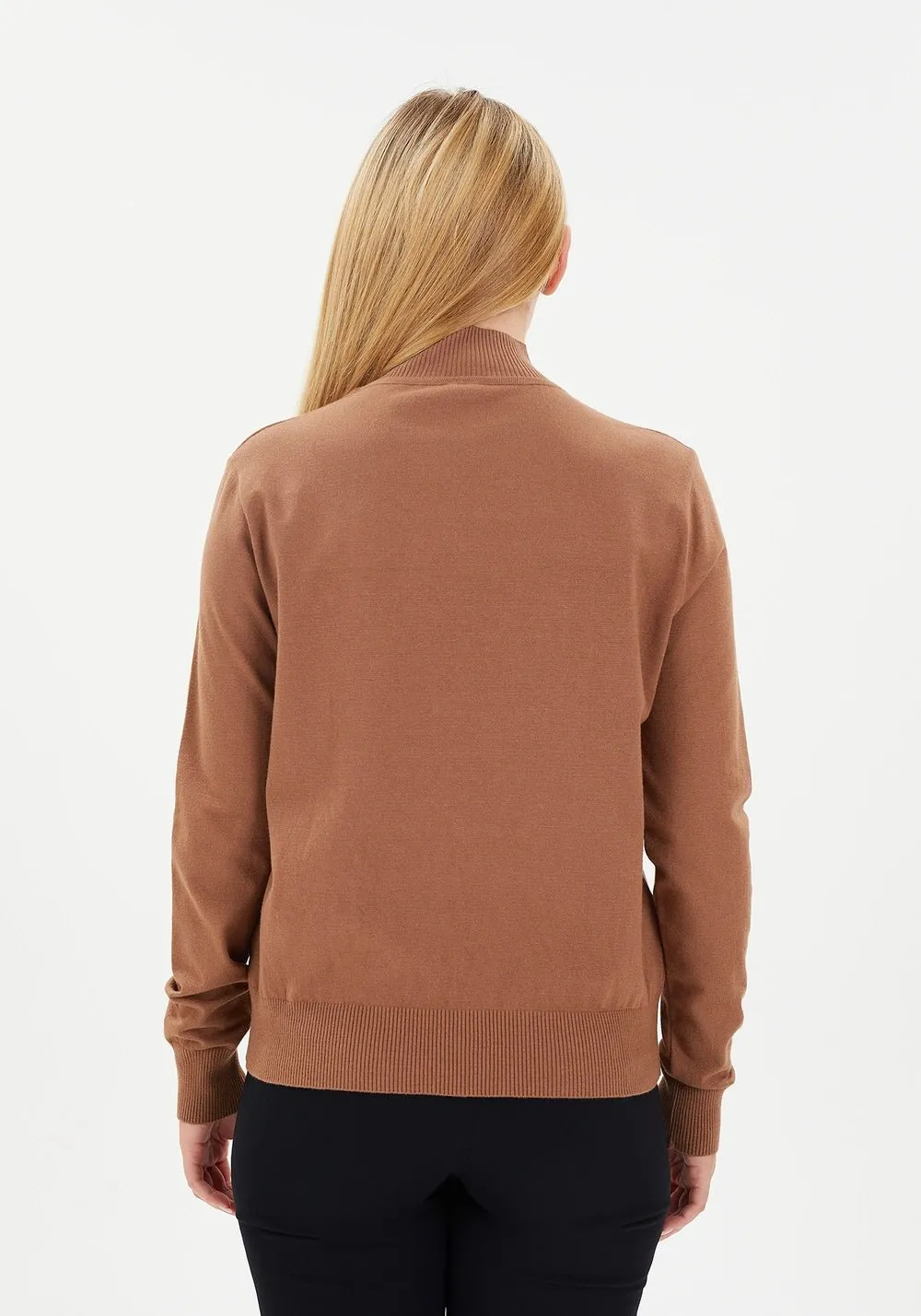 Modest Sporty Style Long Sleeve Turtleneck Sweater