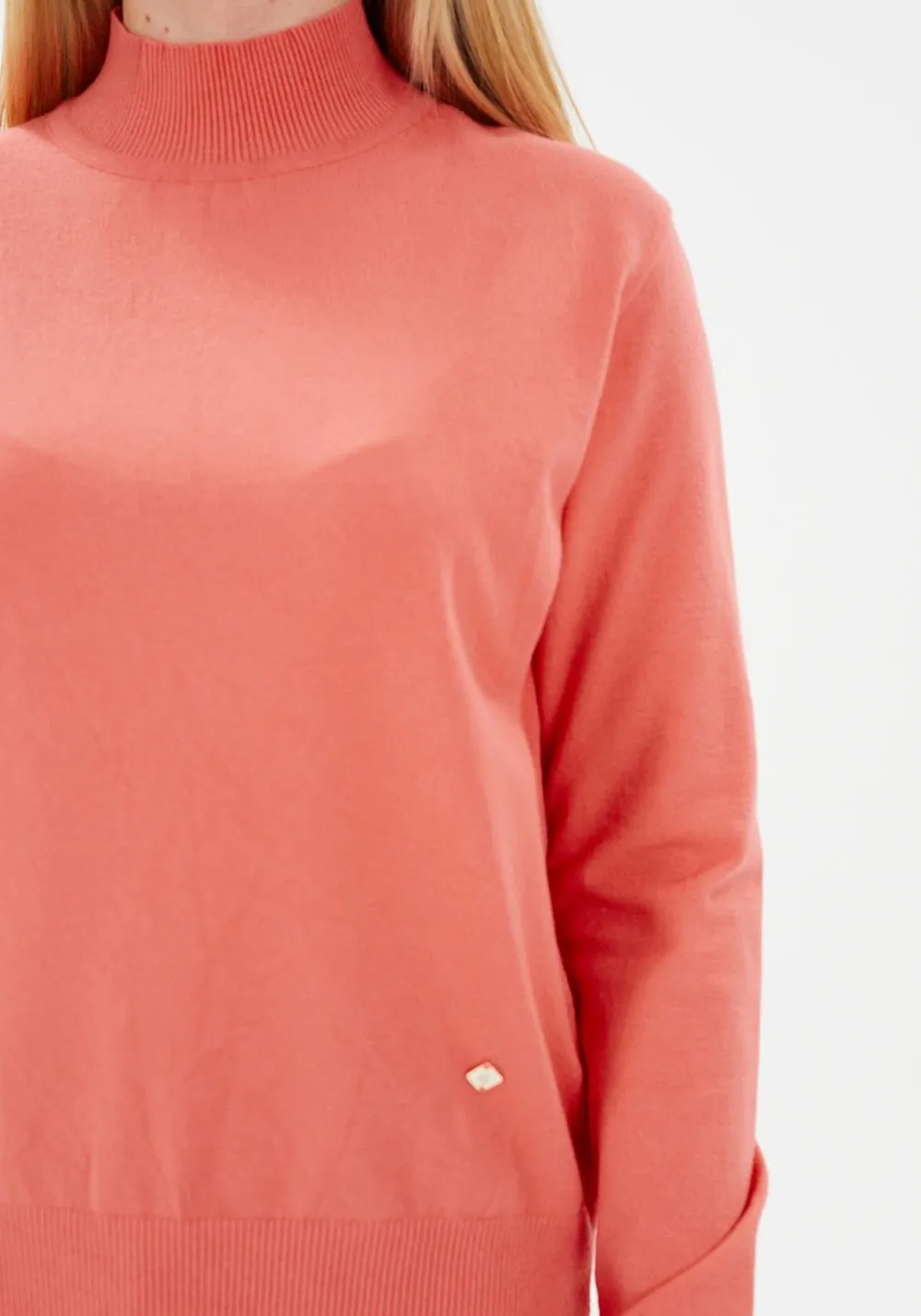 Modest Sporty Style Long Sleeve Turtleneck Sweater