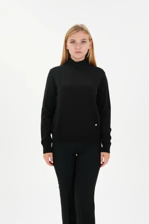 Modest Sporty Style Long Sleeve Turtleneck Sweater