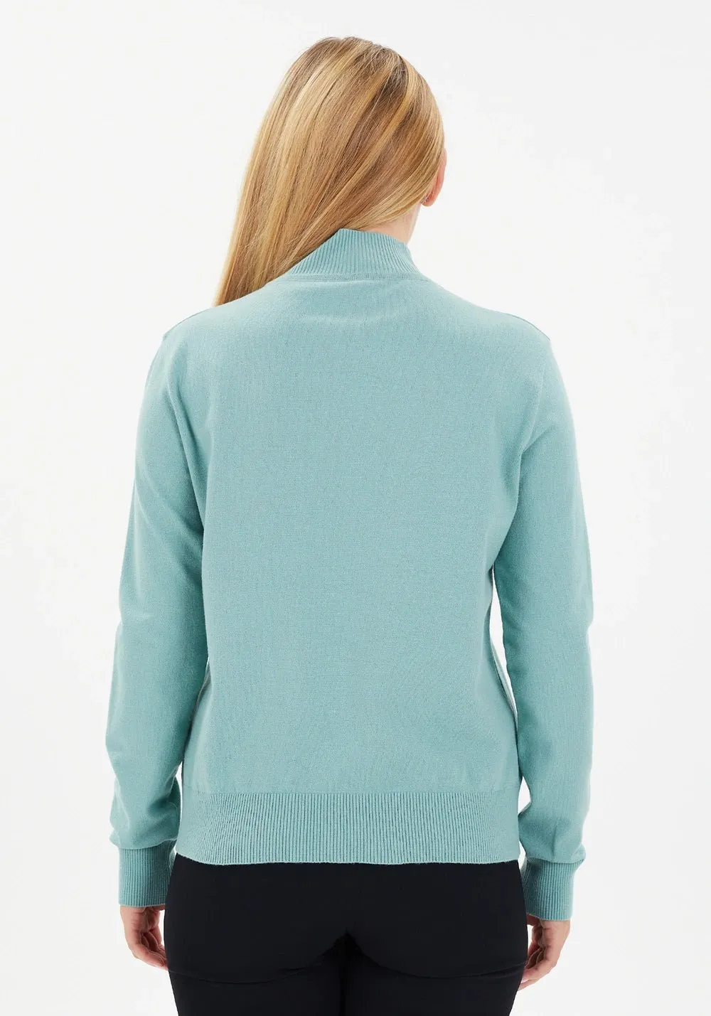 Modest Sporty Style Long Sleeve Turtleneck Sweater