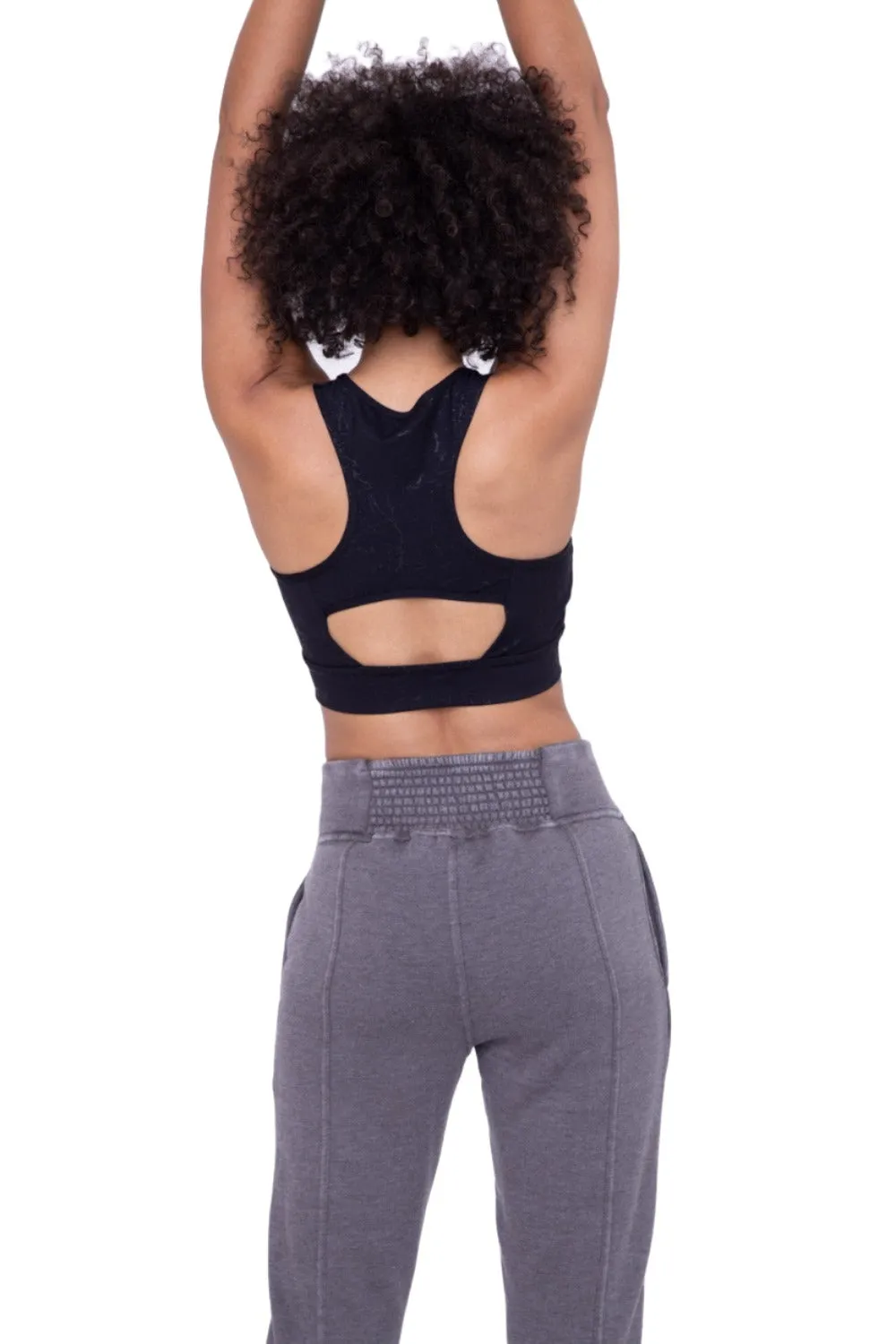 Mono B Foil Marble Sports Bra AT-A0925