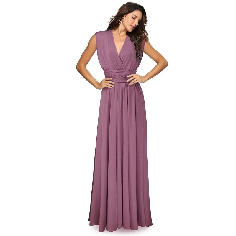 Multiway Wrap Convertible Boho Maxi Club Bandage Long Party Bridesmaids Dress