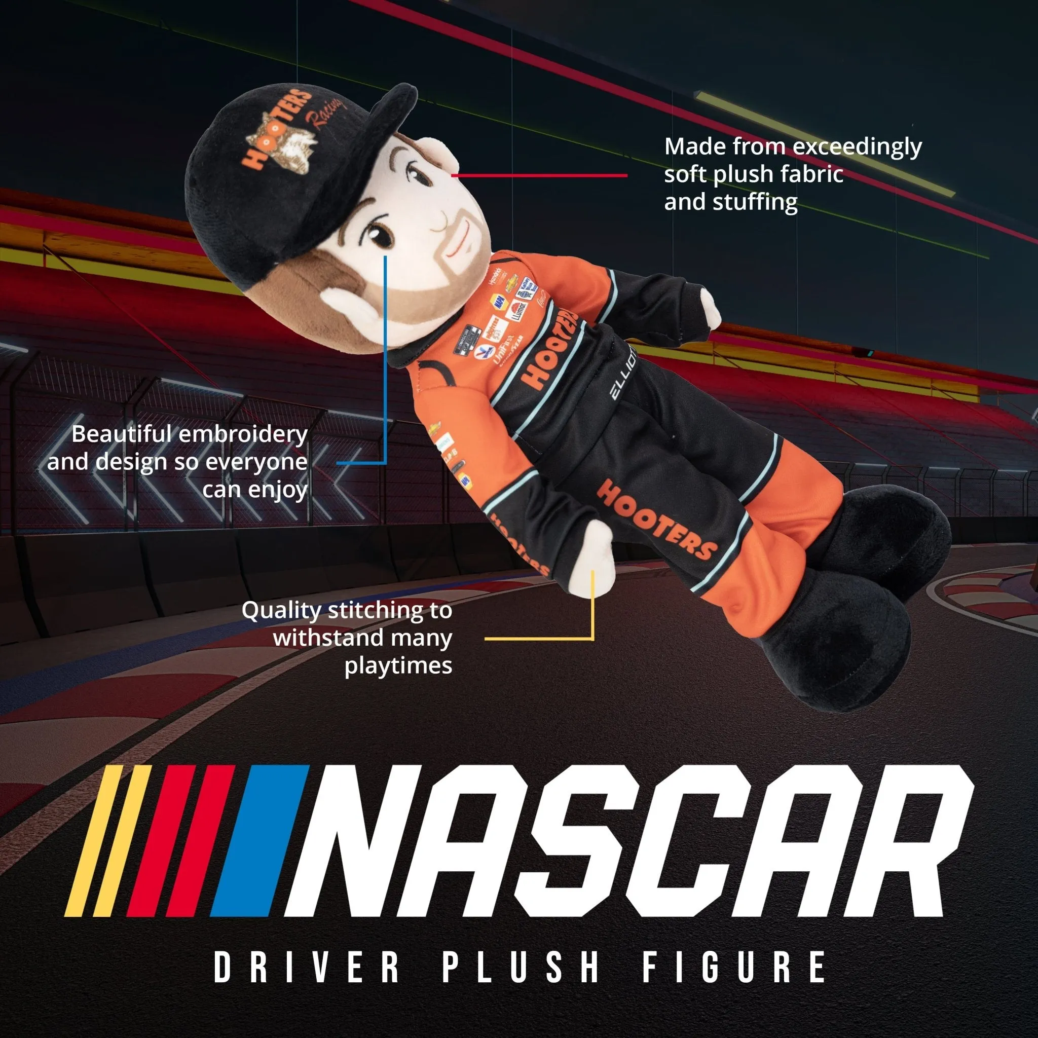 NASCAR | Hendrick Motorsports Chase Elliott Hooters Plush Figure