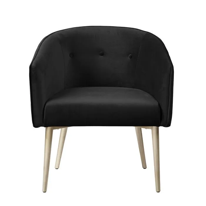 Nikki Collection Black Accent Chair