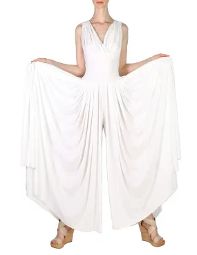 Norma Kamali Vintage White Palazzo Jumpsuit