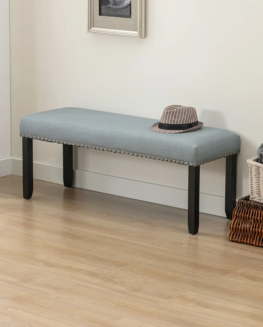 Oakland Faux Linen Upholstered Bench