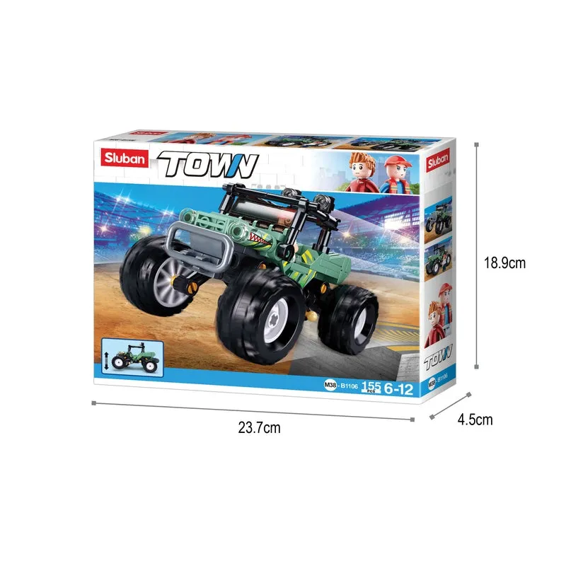 Off-Road Vehicle-Green Building Block Kit (155Pcs)