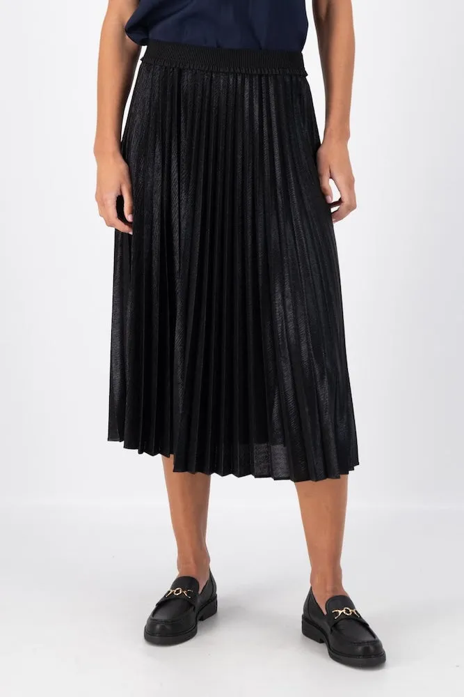 Olga de Polga Champagne Pleat Skirt - Black