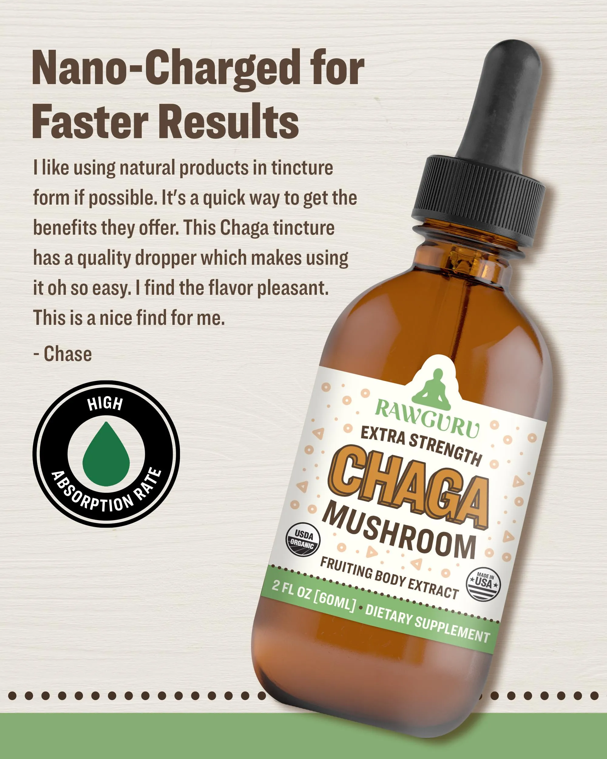 Organic Chaga Mushroom Tincture