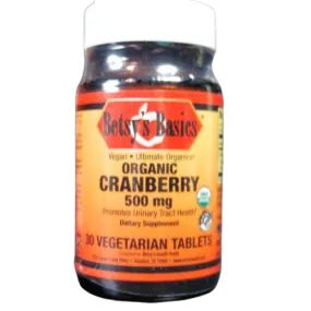 Organic Cranberry 500 mg, 30 tab (item 445)