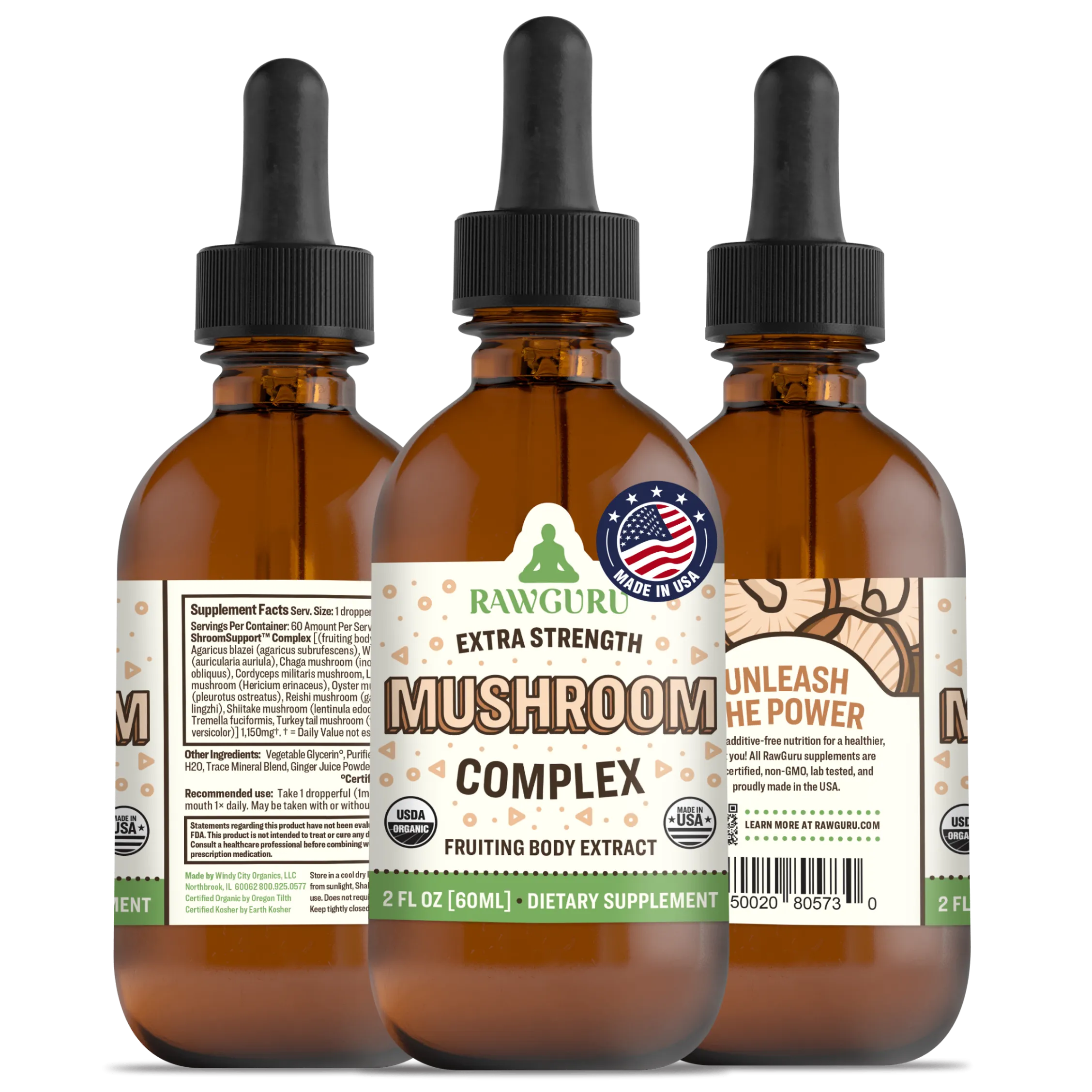 Organic Mushroom Complex Tincture