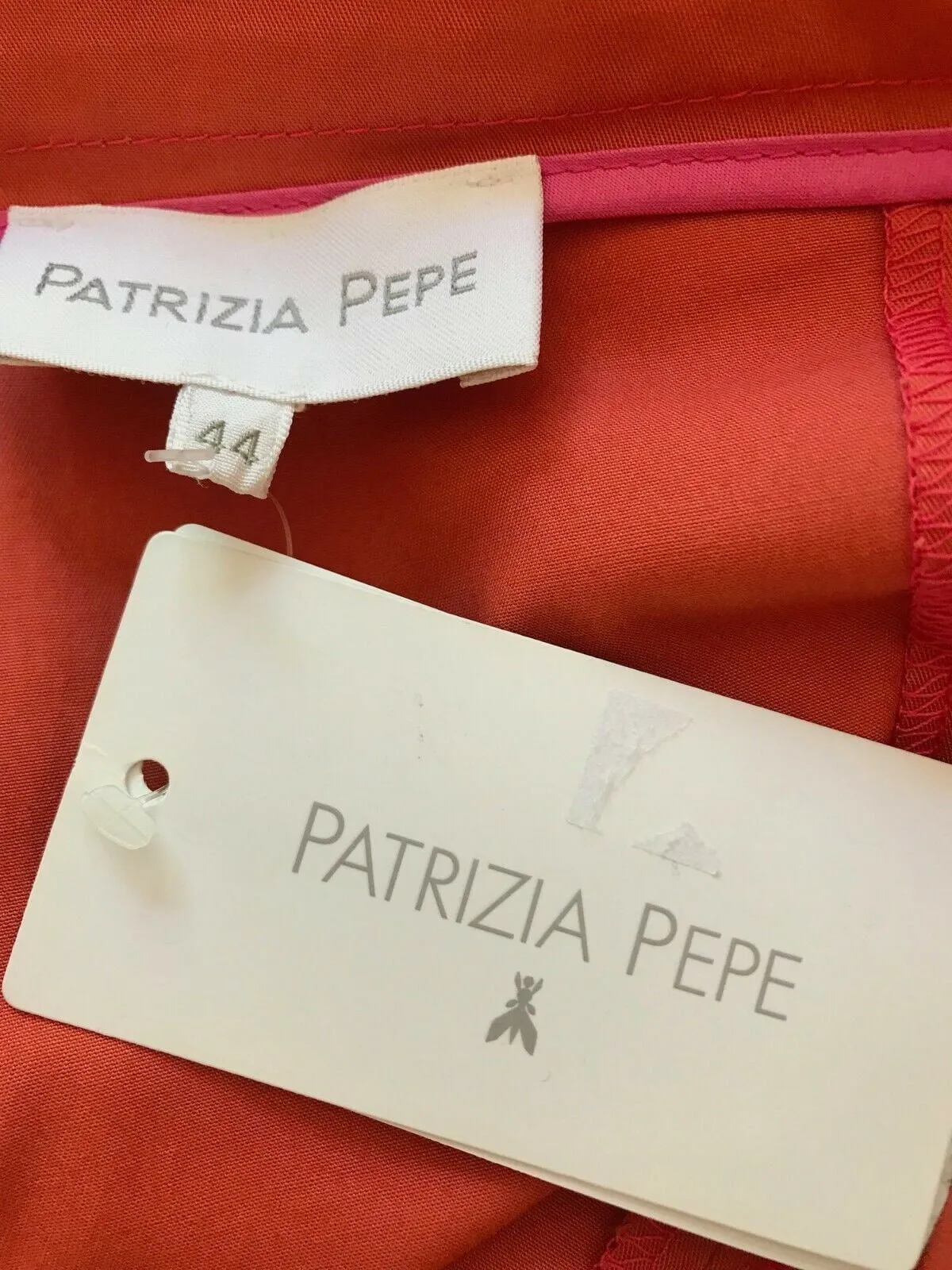 Patrizia Pepe Coral Cotton Stretch Mini Skirt UK 12 US 8 EU 40 BNWT RRP £142.00