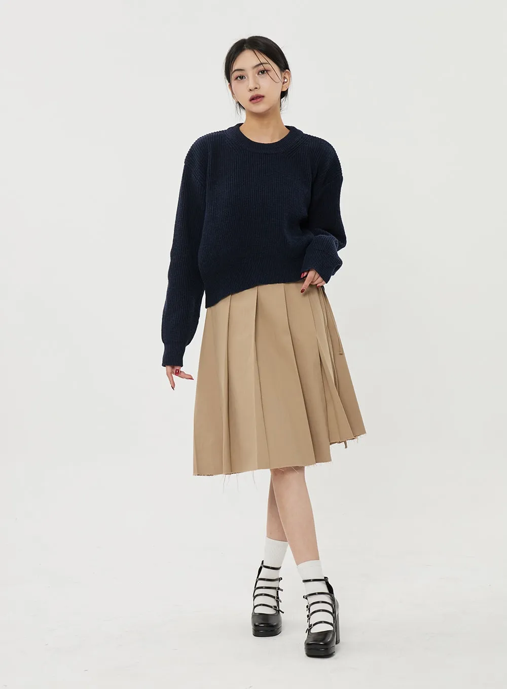 Pleated Midi Skirt BF314