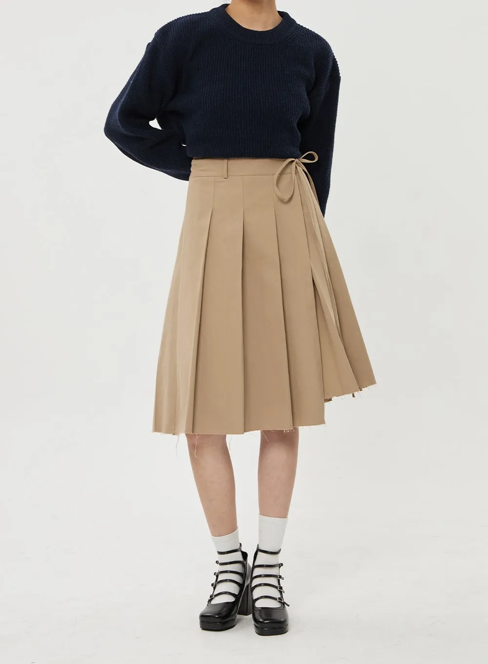 Pleated Midi Skirt BF314